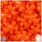 BeadTin Tangelo Neon Bright 25mm Teddy Bear Plastic Pony Beads (24pcs)